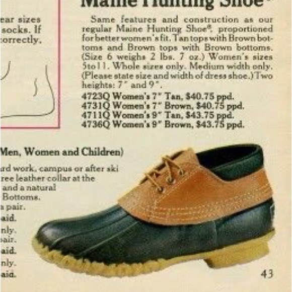 L.L. Bean Vintage Maine Hunting Shoe Size 8 - Picture 2 of 5